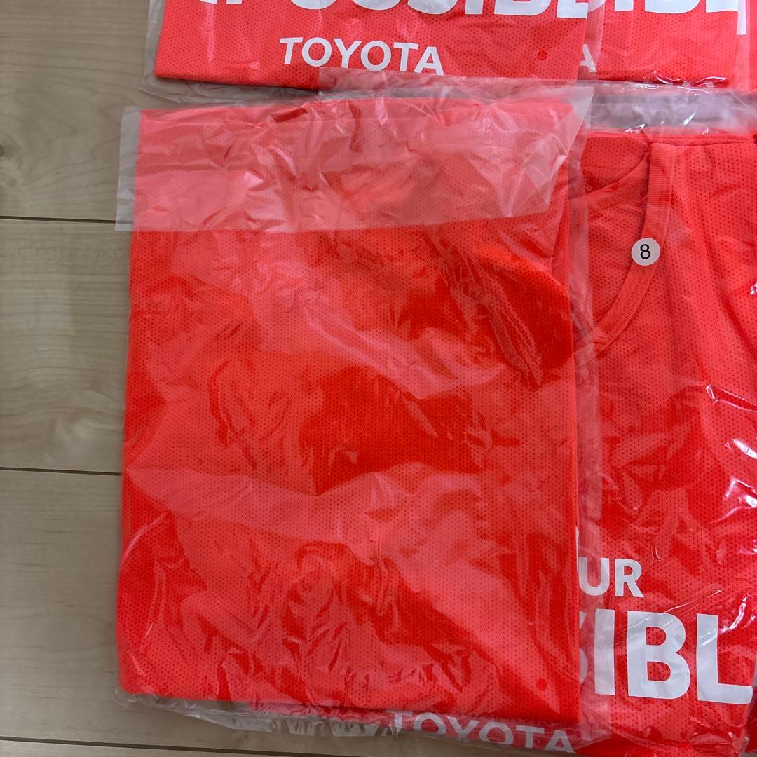 【新品未開封】ビブス背番号入り 大人サイズ　12枚セット　オレンジ