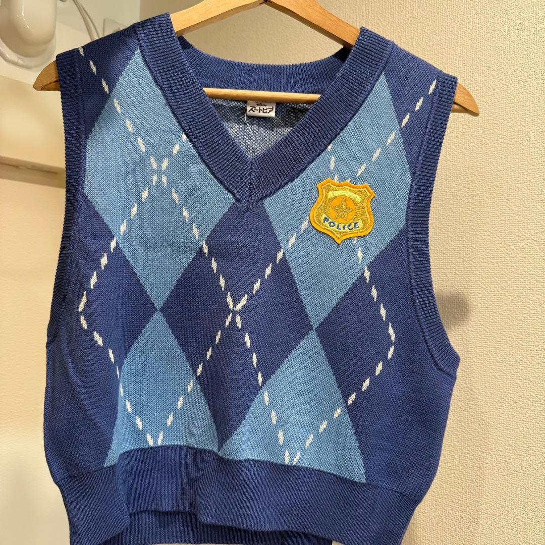 ズートピア ニック ジュディ ニットベスト Mサイズ