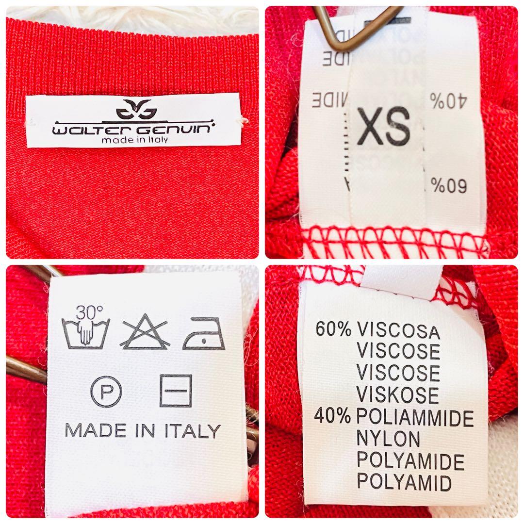 即完売レア ワルターゲニューイン ゴルフウェア XS 美品 イタリア製ニット