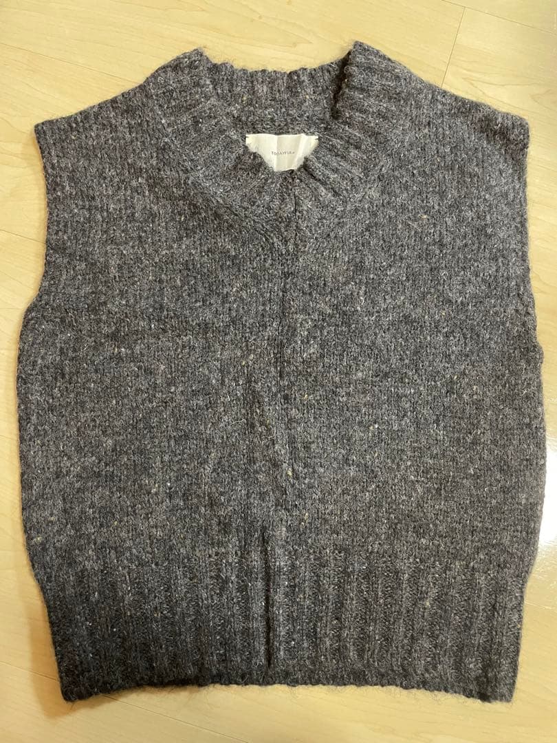 新品 TODAYFUL Mottle Yarn Knit Vest