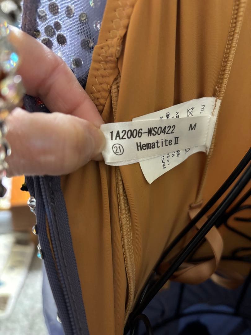 社交ダンスドレス　スタンダード　ブルーグレー