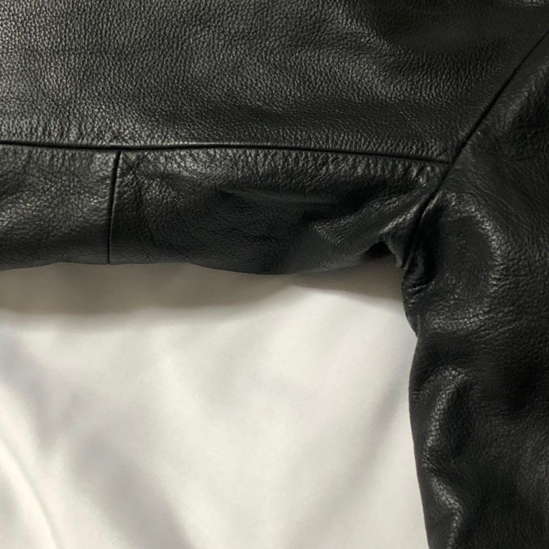 【美品】OLD GAP レザー ジャケット 黒 ギャップ Ｍ 90s