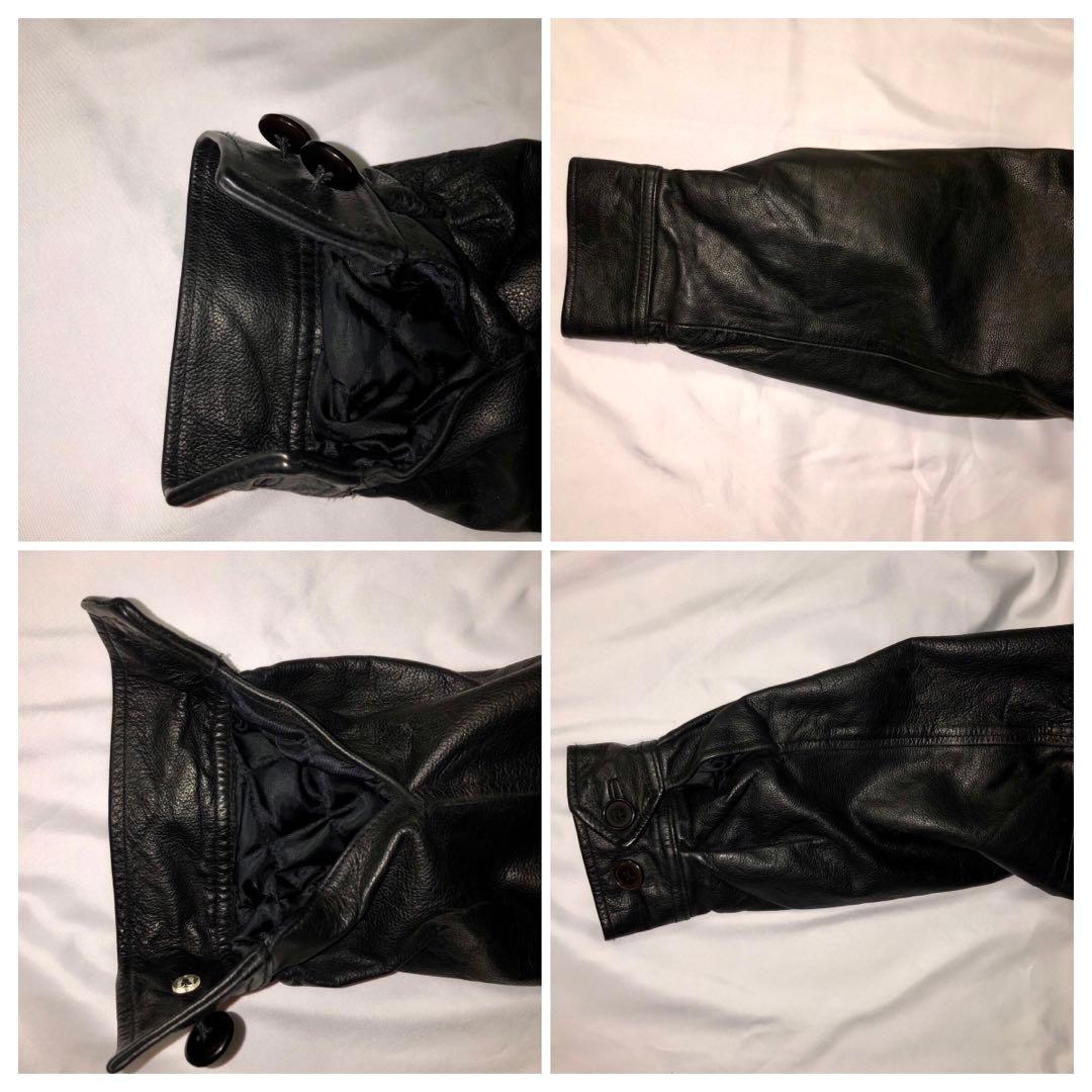 【美品】OLD GAP レザー ジャケット 黒 ギャップ Ｍ 90s