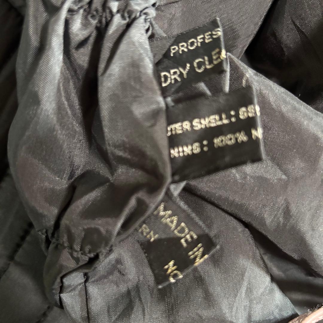 STEINMARK本革 パデッドライダースジャケト ベルト付き44