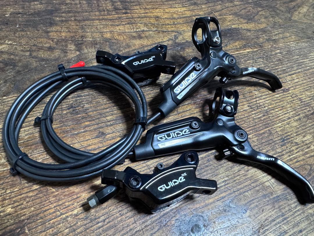 SRAM GUIDE RE 4ポット　油圧ディスクブレーキ　前後セット　MTB用