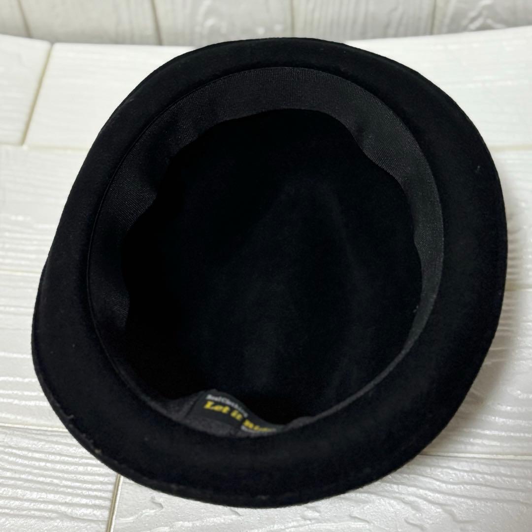 Let it Ride ウール中折れハット　ブラック　レットイットライド ハット