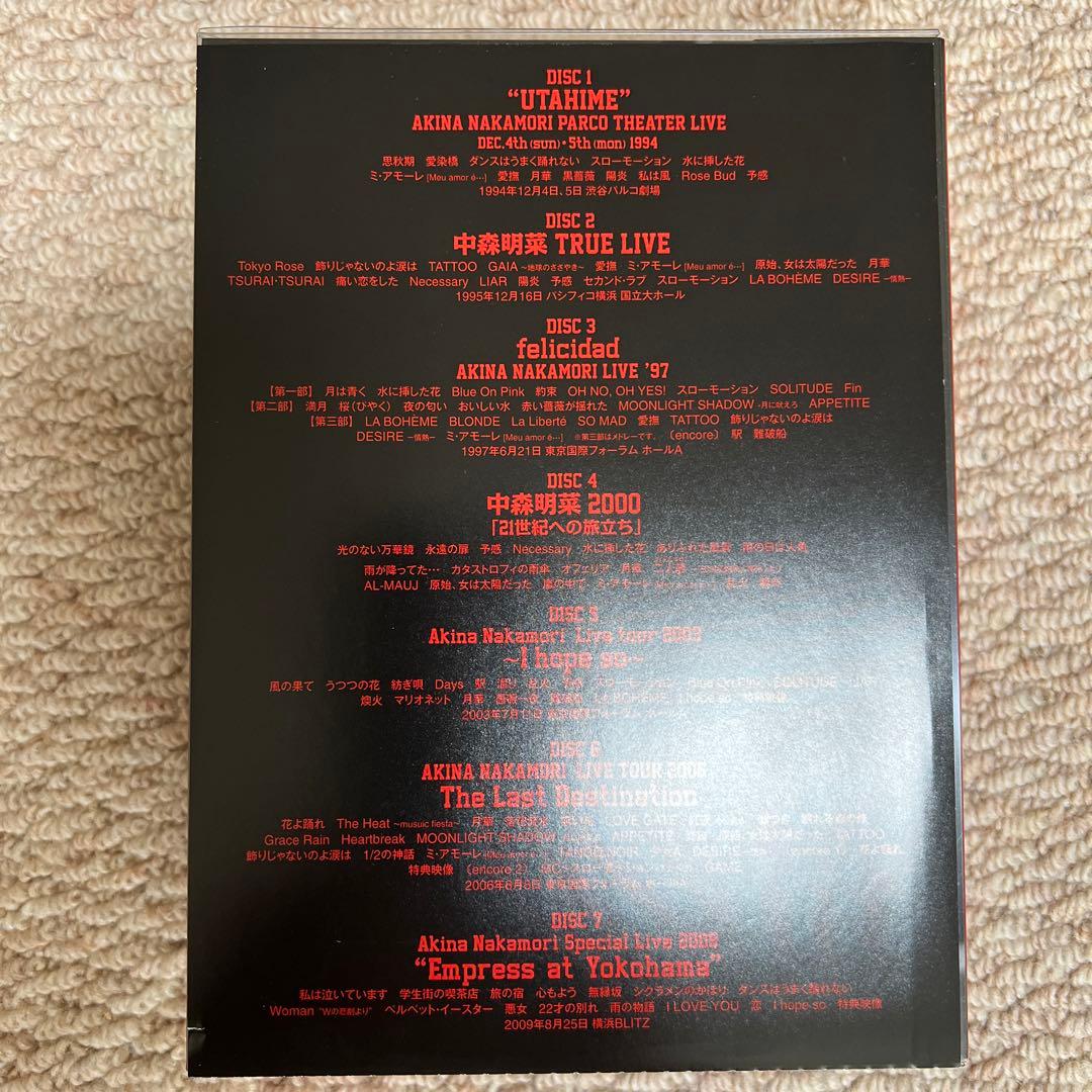 中森明菜 1994-2009 THE LIVE DVD COMPLE…