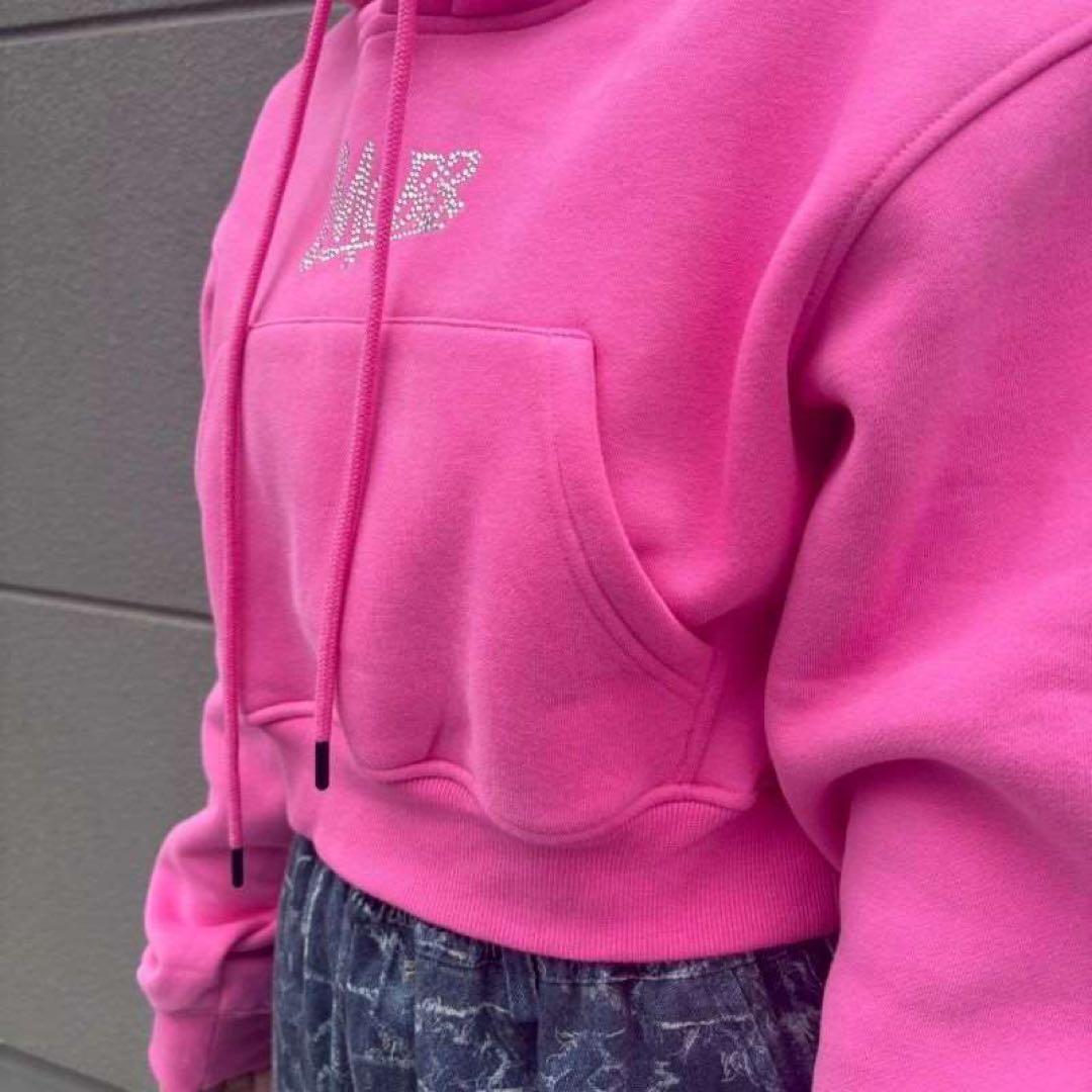 mobb ピンク　パーカー　レディース