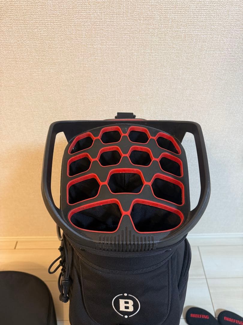 BRIEFING キャディバッグ ブラック 付属品あり　14分割