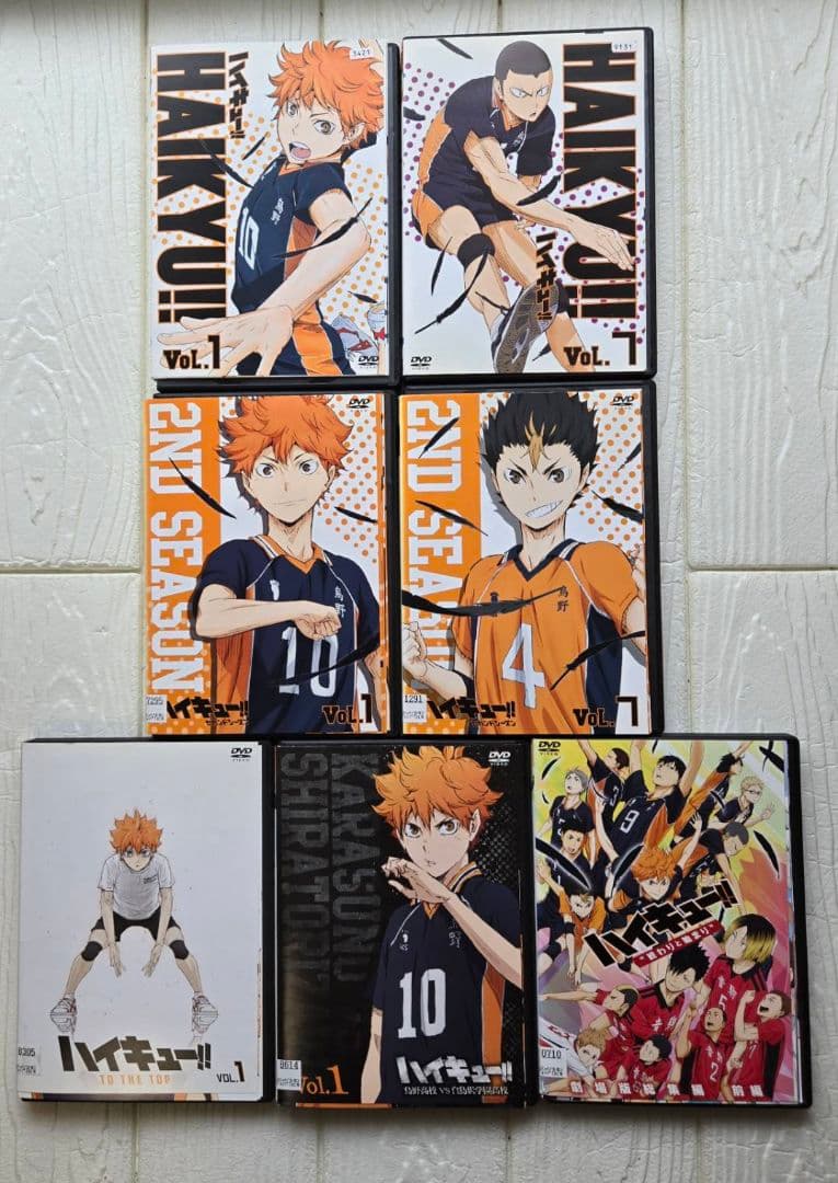 ハイキュー!!　1期～４期+劇場版+オリジナル　全36巻セット　DVD レンタル