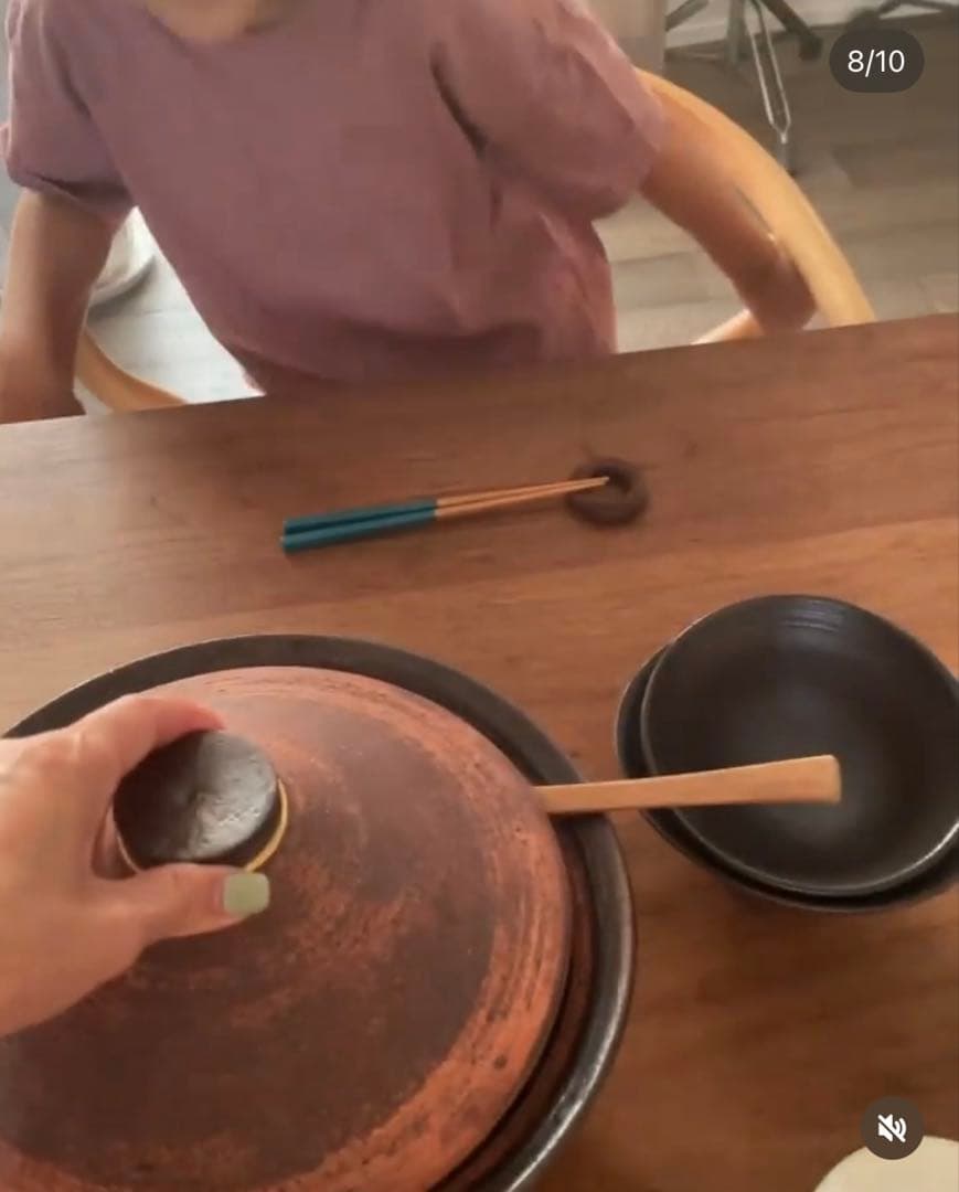 中田誠 土鍋「火と土」3合炊き 特注 原田沙奈子 石岡真美 アベル