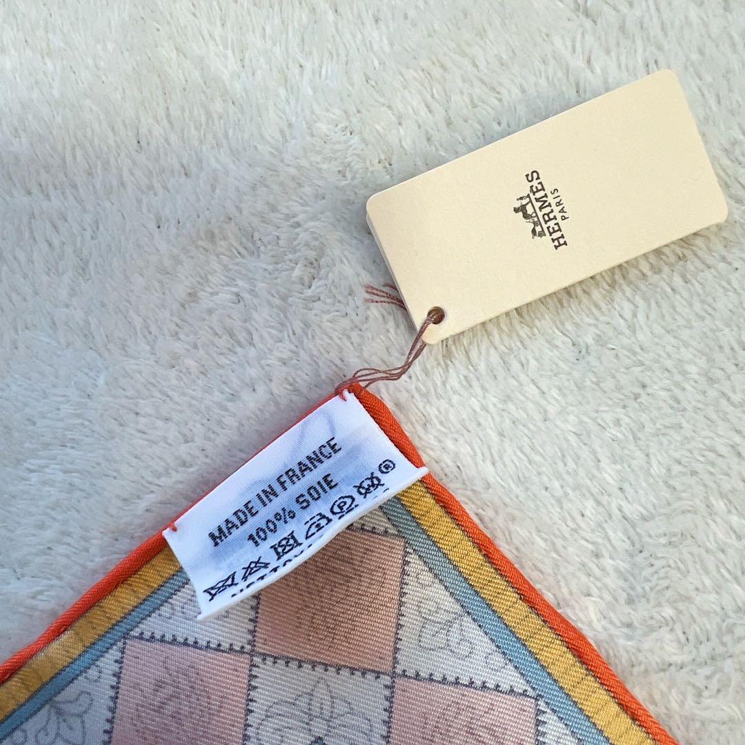 未使用タグ付　エルメス HERMES カレ90　オブジェ・ドゥ・キュリオジテ