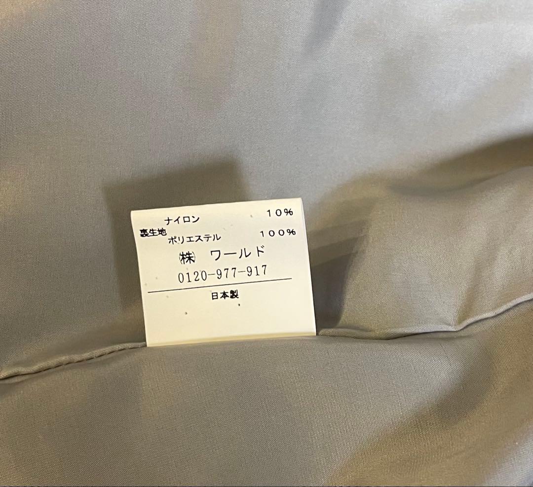 アンタイトル 4 ショートコート　ライトグレー　7分袖