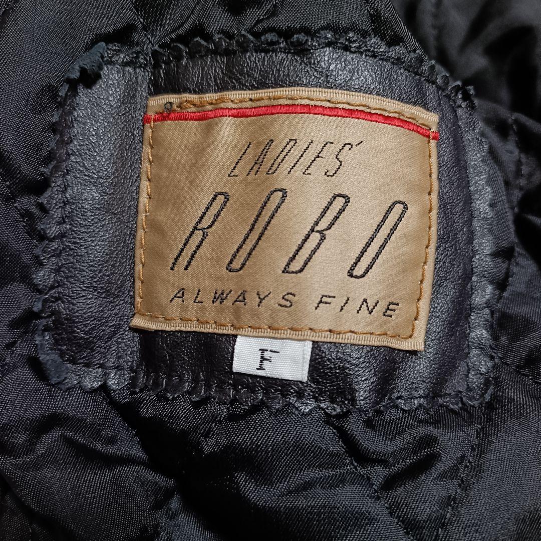 ROBO ヴィンテージ レザージャケット 本革 フリーサイズ　黒