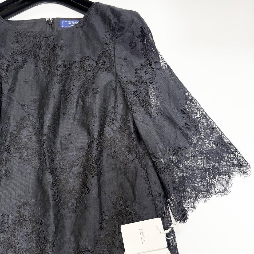 【新品・タグ付き✨】エムズグレイシー　ワンピース　総レース　スカラップ　38