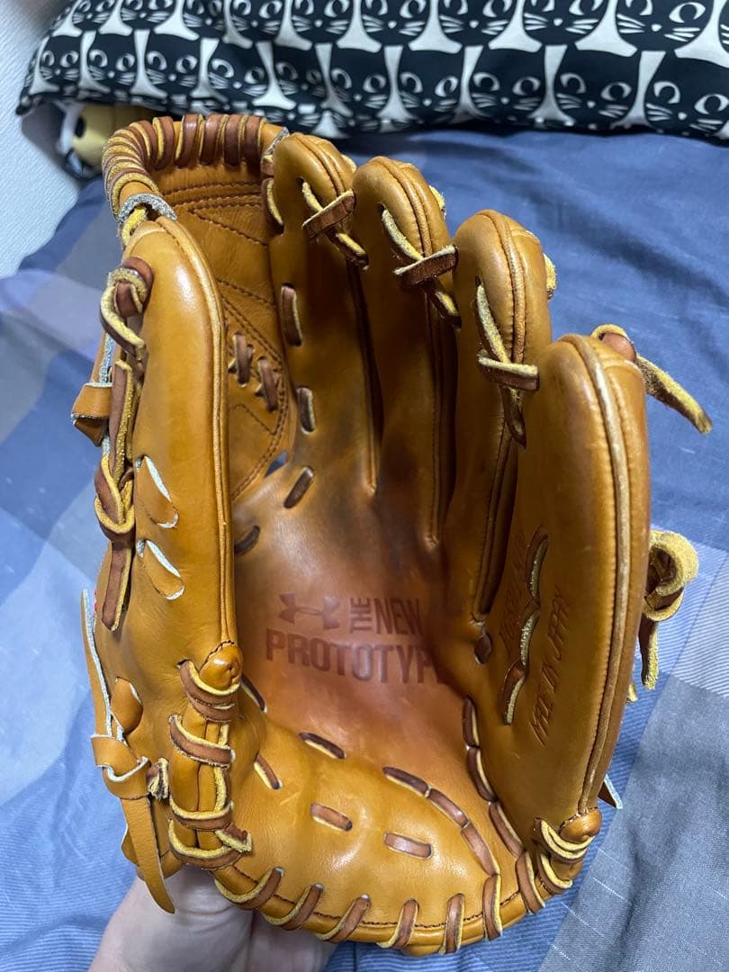 侍*オ様 新垣渚 実使用 グローブ アンダーアーマー 直筆サイン入り ソフトバン