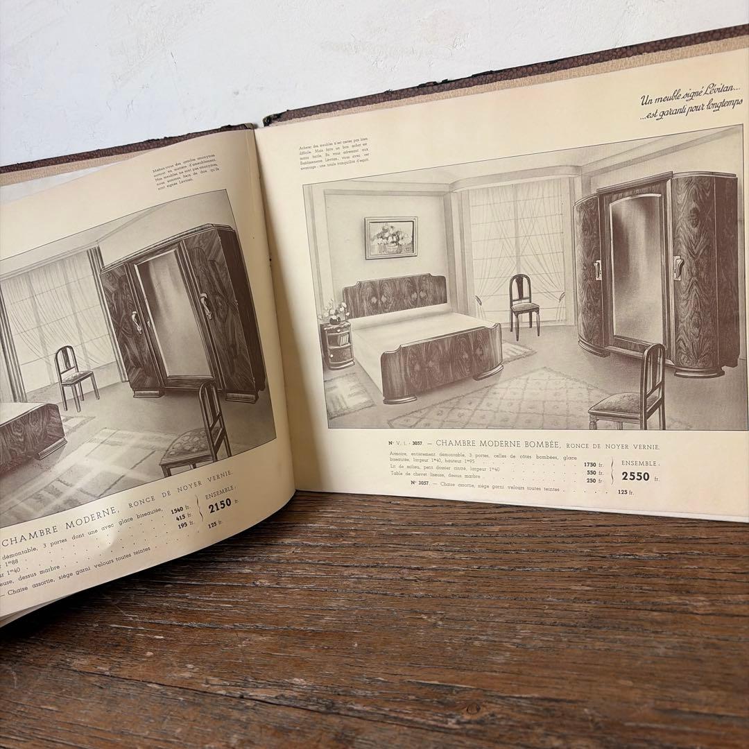 1936年発行 洋書 フランス Lévitan 家具 カタログ　パリ　本　希少