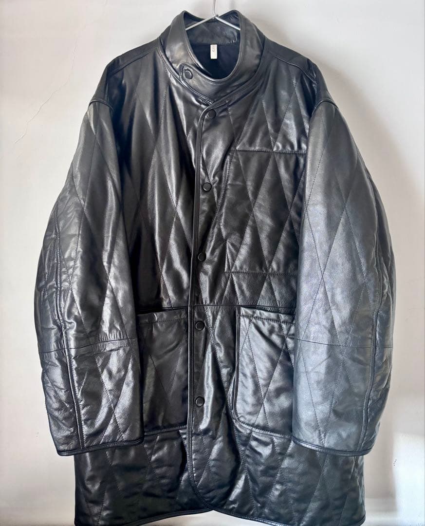 y-y　CCU 黒 キルティング ジャケット レザー　コート