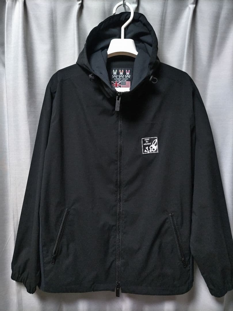 サイコバニー　ストレッチ　パーカー　黒