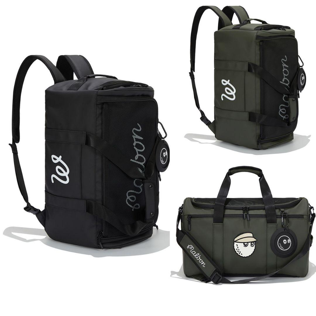 【4/8発送】★3way使用可能★マルボンゴルフボストンバッグ　カラーカーキ