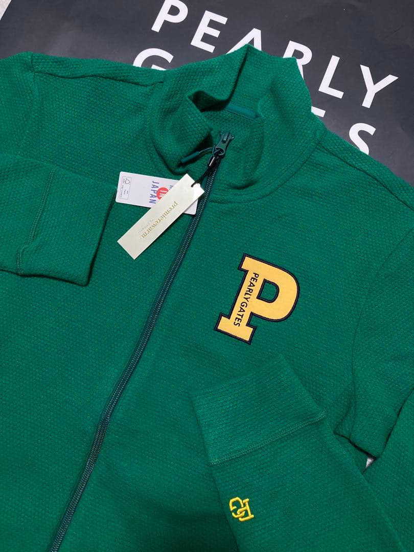 新品 パーリーゲイツ プレミアムウォームポップコーン ブルゾン(6)サイズLL緑