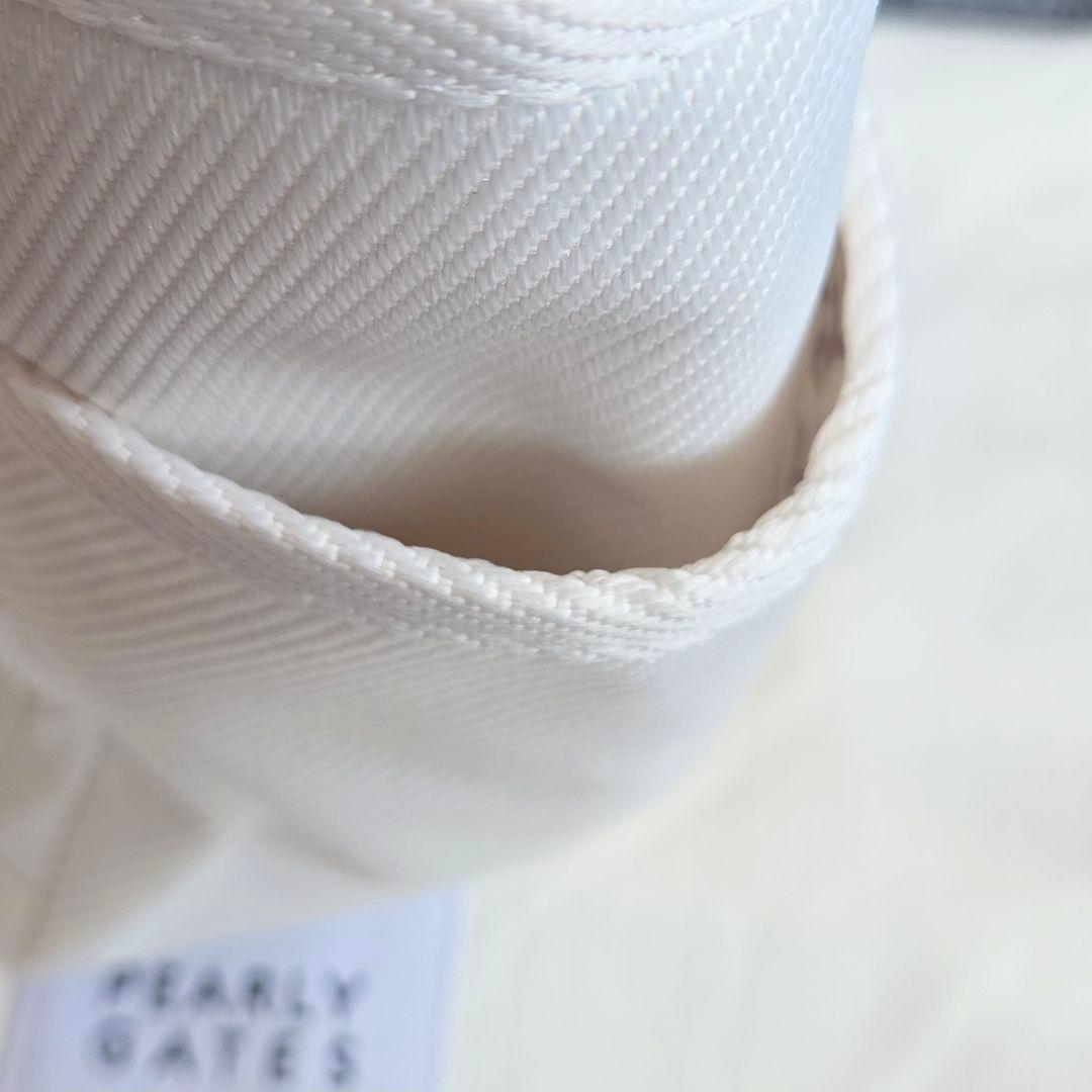 《美品》PEARLY GATES パーリーゲイツ ゴルフ カートバッグ ホワイト