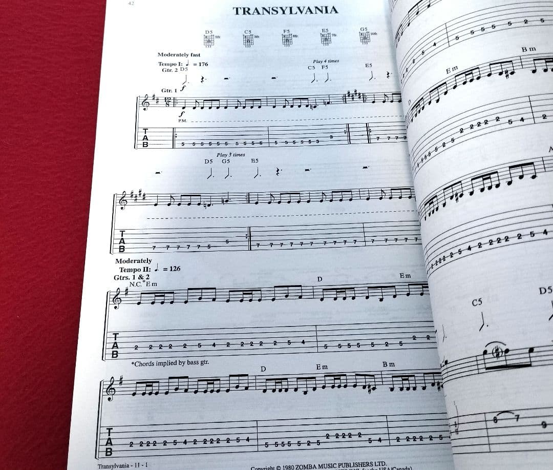 Iron Maiden -- A Real Dead One ギタースコア