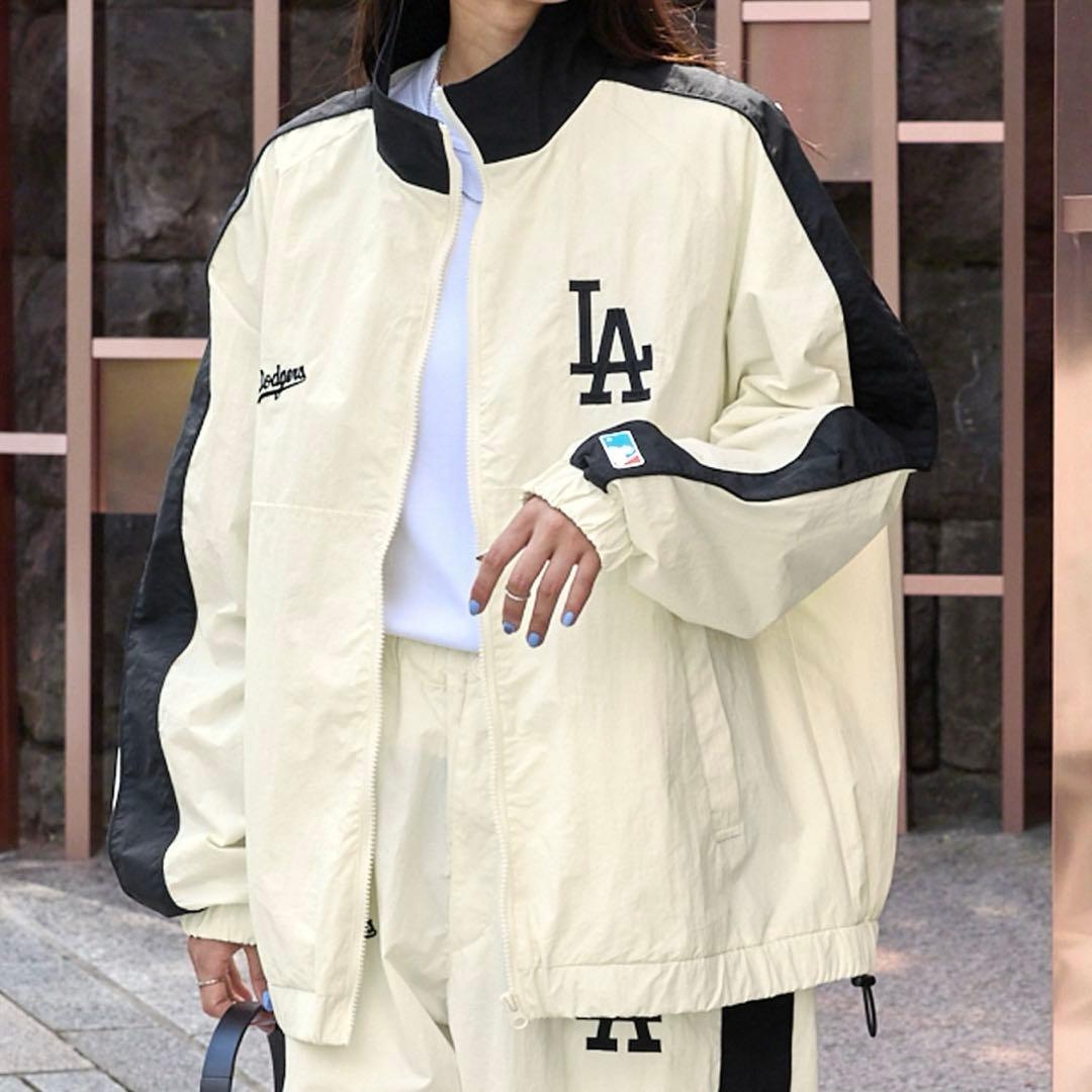 MLB メジャーリーグベースボール オーバーサイズ ナイロントラックブルゾン