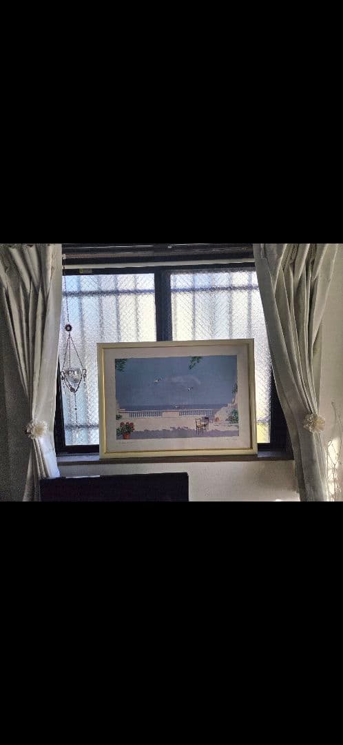 風景画 サルボ　海辺のテラス