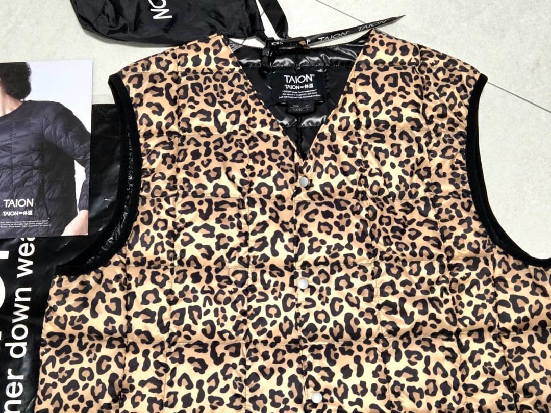 TAION タイオン カーキレオパード Mサイズ