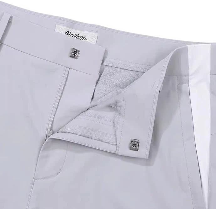 Malbon メンズ ゴルフウェアハーフジップ半袖＋ショートパンツ スポーティ