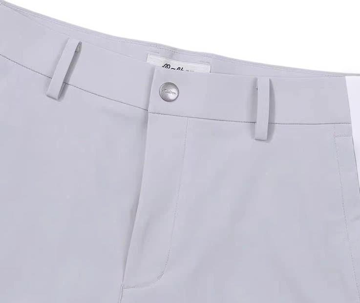 Malbon メンズ ゴルフウェアハーフジップ半袖＋ショートパンツ スポーティ