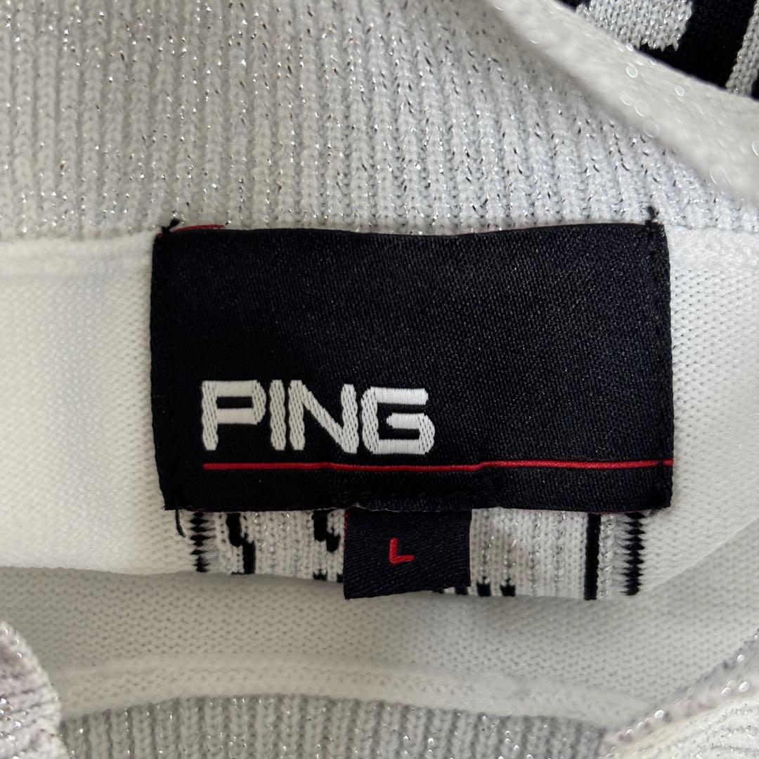 ★美品★ PING ゴルフウェア レディース Lサイズ 半袖 シャツ