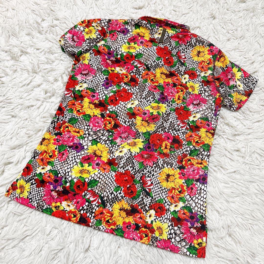 DANCE WITH DRAGON ダンスウィズドラゴン 半袖ポロシャツ 花柄