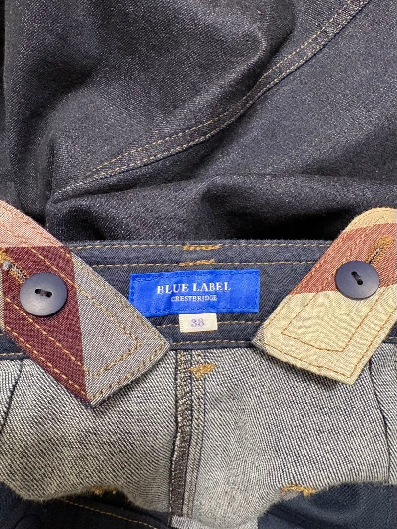 ☆未使用級☆ ブルーレーベルクレストブリッジ デニム サロペット