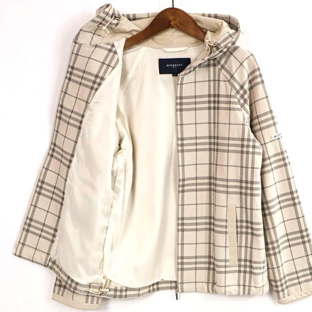H6034◾️バーバリーゴルフ　ノバチェックジップアップ パーカー