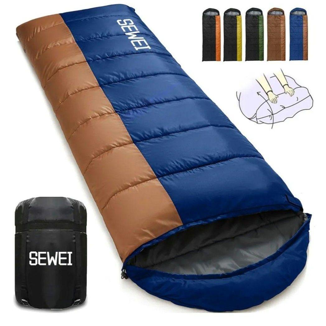 寝袋3個セット⭐シュラフ 新品 3色 オールシーズン 封筒型 洗濯 コンパクト