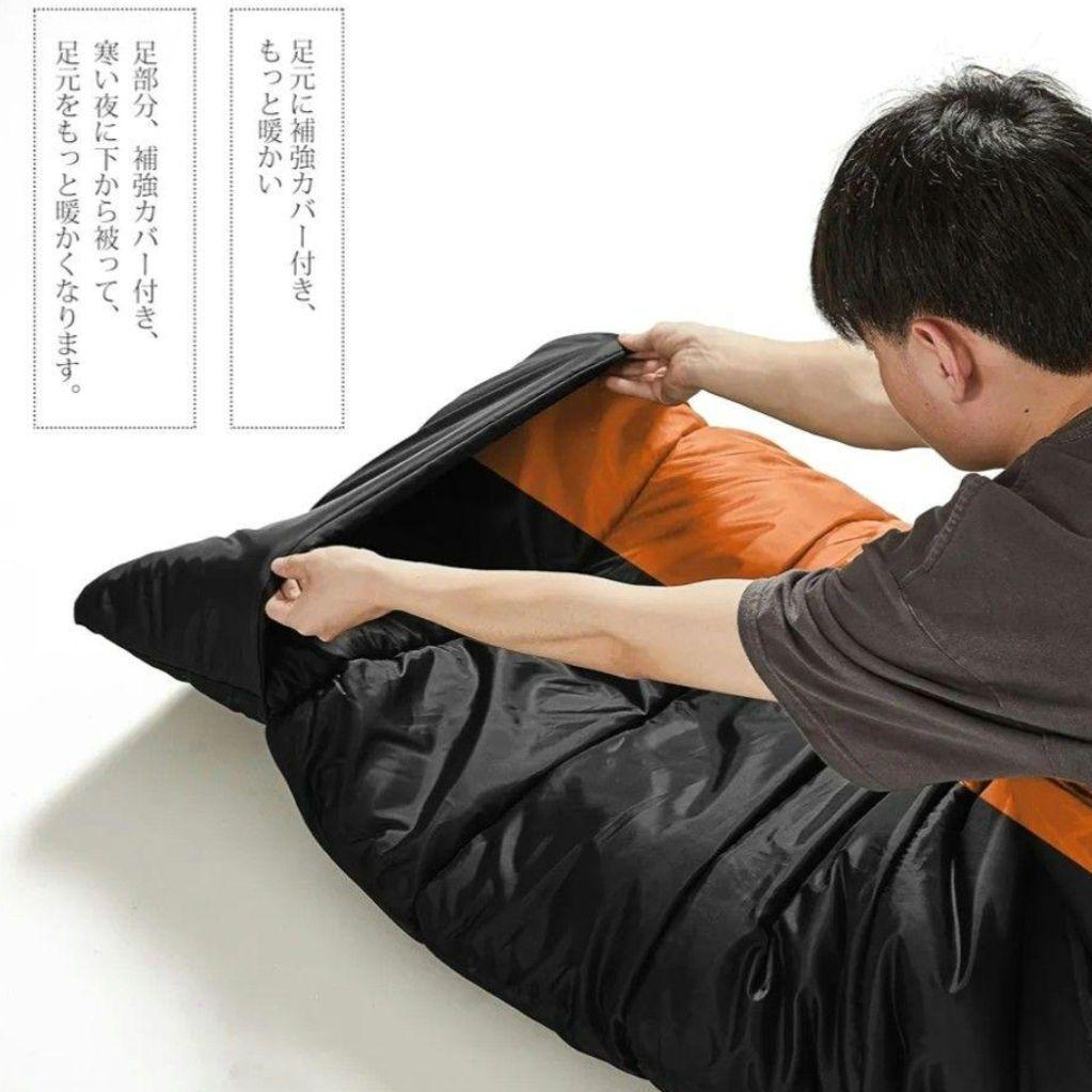 寝袋3個セット⭐シュラフ 新品 3色 オールシーズン 封筒型 洗濯 コンパクト