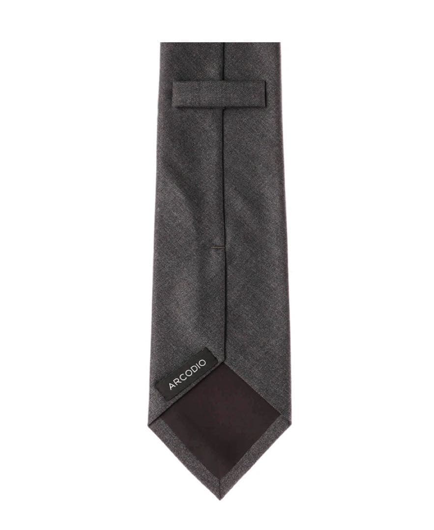 ARCODIO ロロピアーナ グレー ウールネクタイ