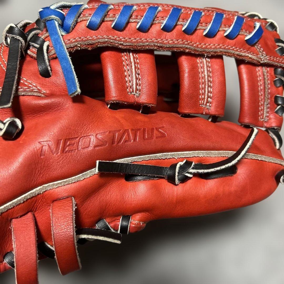 綺麗 ZETT NEOSTATUS 硬式グローブ レッド