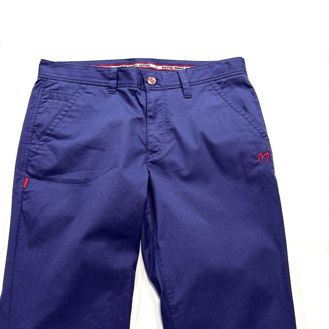 マスターバニーエディション　5/L ロングパンツ　春夏　パープル系　バックロゴ