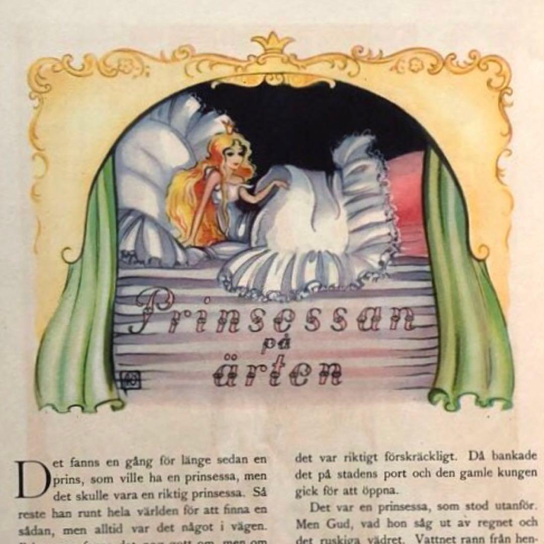 RN80 洋書古書 北欧ヴィンテージ ☆スウェーデン アンデルセン童話