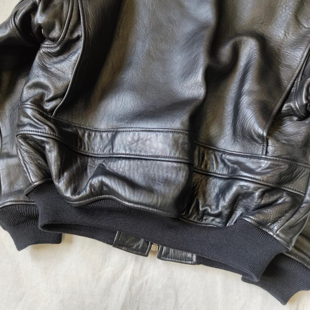 チ*ン様 90s 00s AVIREX G-1 レザー フライトジャケット 胸タ