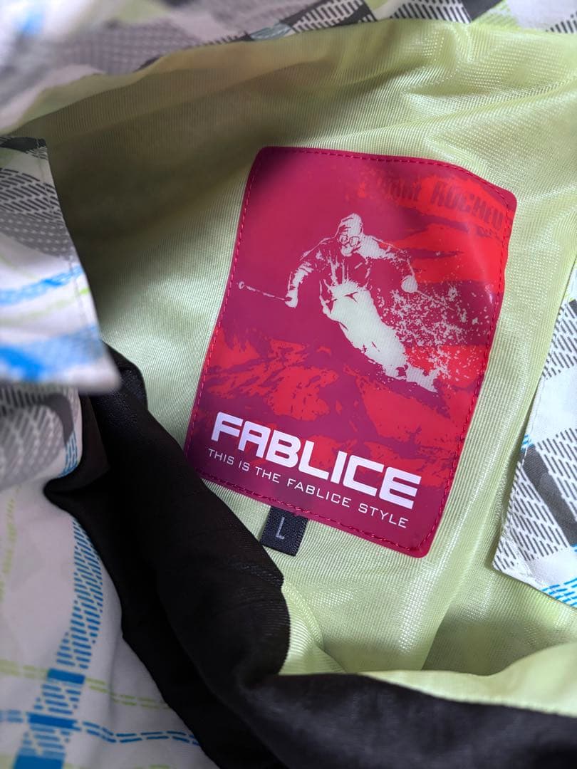 FABLICE スキーウェア Lサイズ 青/黄/白