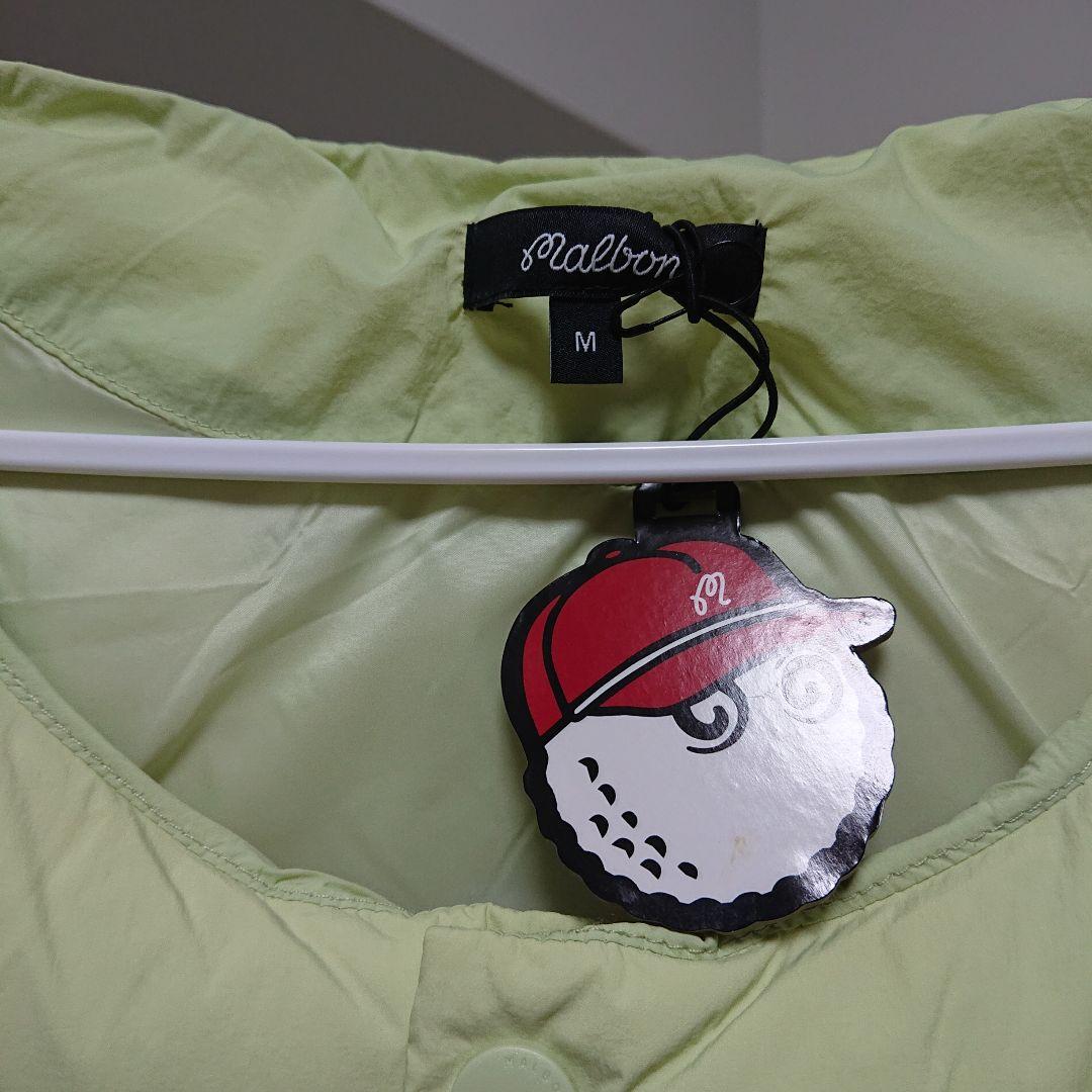 【美品】マルボンゴルフ　ダウンベスト　ライトグリーン　Mサイズ