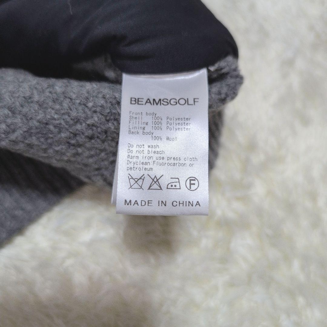 【新品☆未使用】ビームスゴルフ　ベスト　中綿　ニット　グレー　ネイビー　M