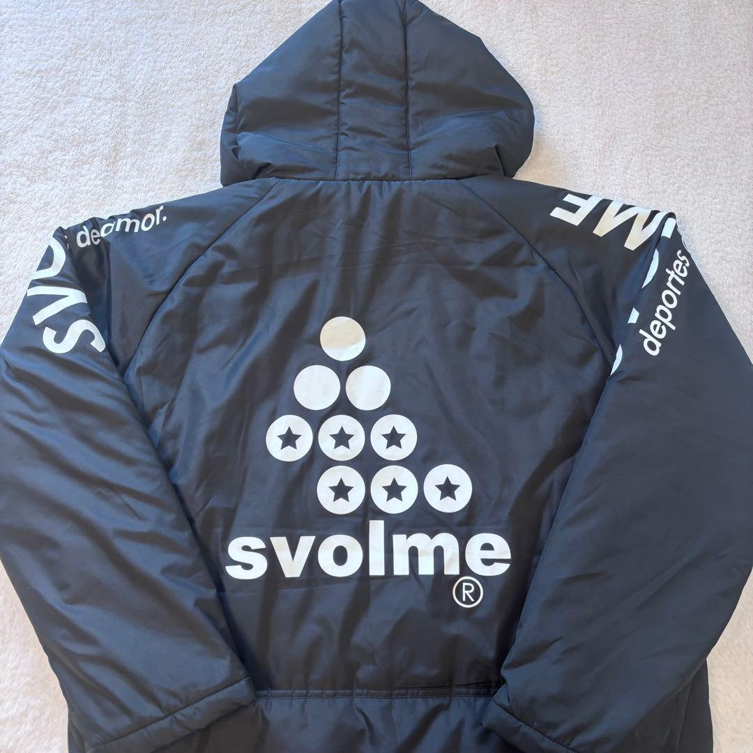 【極美品】SVOLME スボルメ　フード付きロングベンチコート　黒　Mサイズ