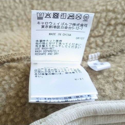 美品 Callaway キャロウェイ ボア フリースベスト ディズニーコラボ