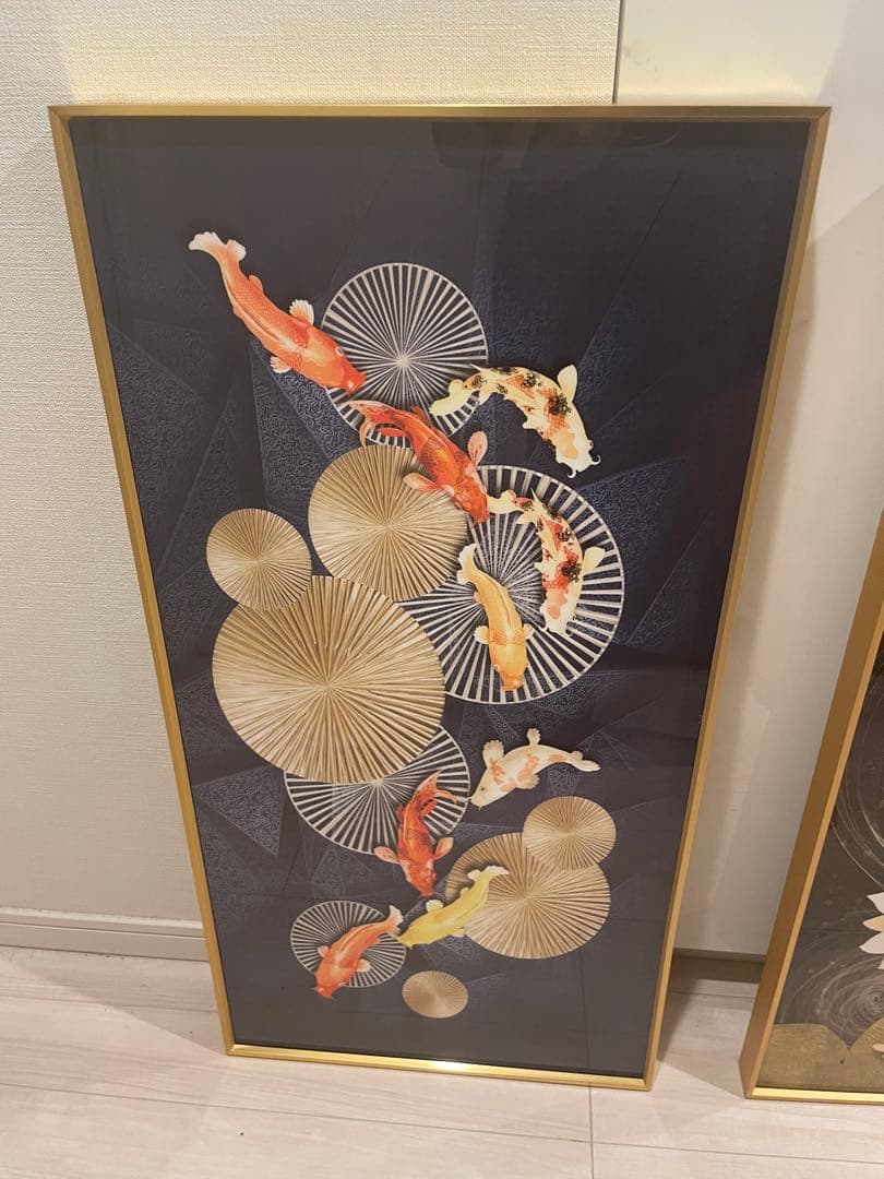 アートパネル　金魚