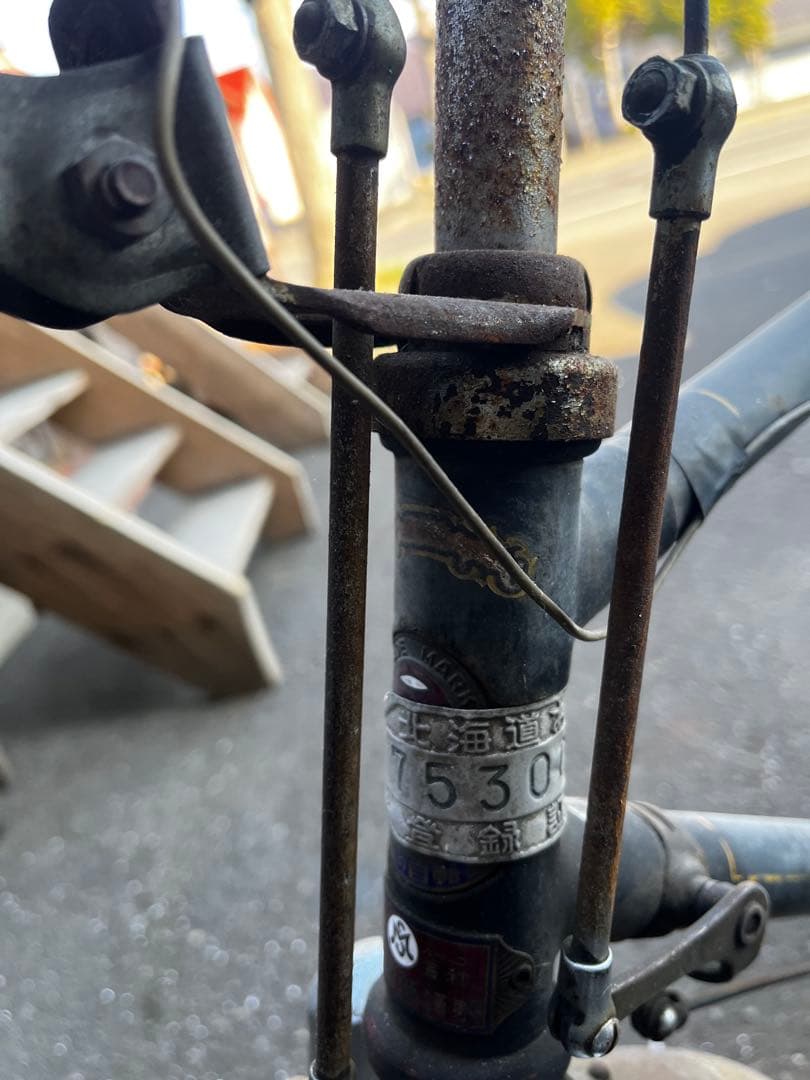 丸石自転車、昭和レトロ丸石自転車、レトロ運搬車、自転車運搬車、丸石自転車運搬車